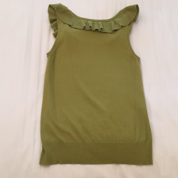 Merona Sleeveless Sweater w/Ruffles - Pistachio - Picture 4 of 6